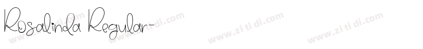 Rosalinda Regular字体转换